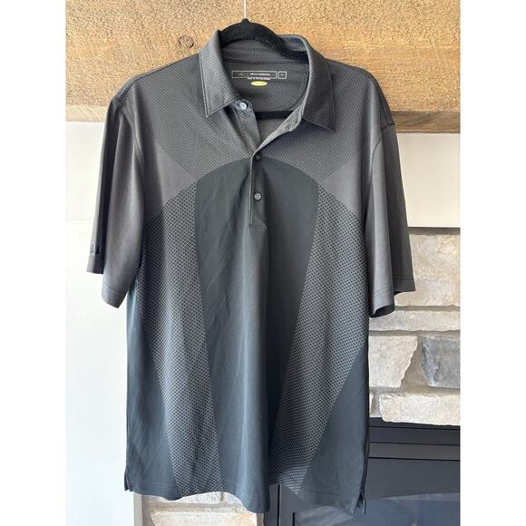 Greg Norman Other - Greg Norman Shark Performance Golf Shirt Polo Men M black gray shark performance